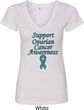 Support Ovarian Cancer Awareness Ladies V-Neck