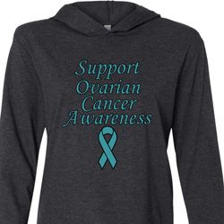 Support Ovarian Cancer Awareness Lightweight Hoodie