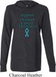 Support Ovarian Cancer Awareness Lightweight Hoodie