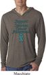 Support Ovarian Cancer Awareness Lightweight Hoodie Tee