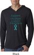 Support Ovarian Cancer Awareness Lightweight Hoodie Tee