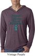 Support Ovarian Cancer Awareness Lightweight Hoodie Tee