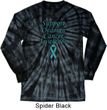 Support Ovarian Cancer Awareness Long Sleeve Tie Dye Shirt