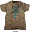 Support Ovarian Cancer Awareness Mineral Tie Dye T-shirt