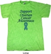 Support Ovarian Cancer Awareness Mineral Tie Dye T-shirt