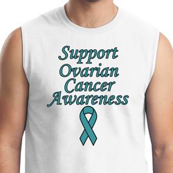 Support Ovarian Cancer Awareness Muscle Shirt