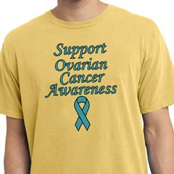 Support Ovarian Cancer Awareness Pigment Dyed Shirt