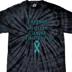 Support Ovarian Cancer Awareness Tie Dye T-shirt
