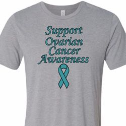 Support Ovarian Cancer Awareness Tri Blend Tee