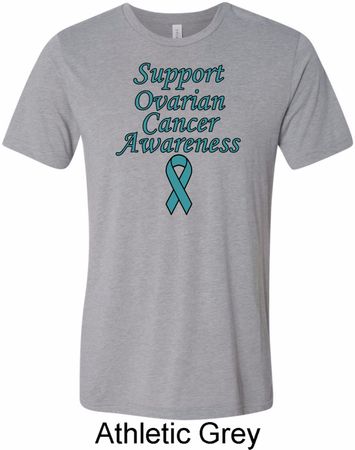 Support Ovarian Cancer Awareness Tri Blend Tee