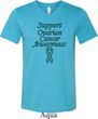 Support Ovarian Cancer Awareness Tri Blend V-neck