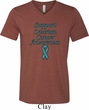 Support Ovarian Cancer Awareness Tri Blend V-neck