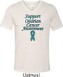 Support Ovarian Cancer Awareness Tri Blend V-neck