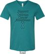 Support Ovarian Cancer Awareness Tri Blend V-neck