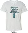 Support Ovarian Cancer Awareness Tri Blend V-neck
