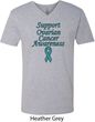 Support Ovarian Cancer Awareness V-neck Shirt