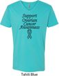 Support Ovarian Cancer Awareness V-neck Shirt