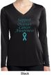 Support Ovarian Cancer Ladies Dry Wicking Long Sleeve