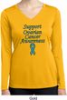 Support Ovarian Cancer Ladies Dry Wicking Long Sleeve