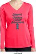 Support Ovarian Cancer Ladies Dry Wicking Long Sleeve
