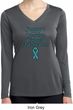Support Ovarian Cancer Ladies Dry Wicking Long Sleeve