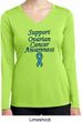 Support Ovarian Cancer Ladies Dry Wicking Long Sleeve