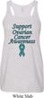 Support Ovarian Cancer Ladies Flowy Racerback