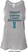 Support Ovarian Cancer Ladies Flowy Racerback