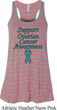 Support Ovarian Cancer Ladies Flowy Racerback