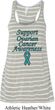 Support Ovarian Cancer Ladies Flowy Racerback