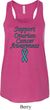 Support Ovarian Cancer Ladies Flowy Racerback