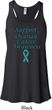 Support Ovarian Cancer Ladies Flowy Racerback