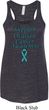 Support Ovarian Cancer Ladies Flowy Racerback