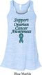 Support Ovarian Cancer Ladies Flowy Racerback