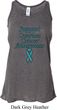 Support Ovarian Cancer Ladies Flowy Racerback