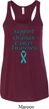 Support Ovarian Cancer Ladies Flowy Racerback
