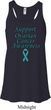 Support Ovarian Cancer Ladies Flowy Racerback