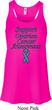 Support Ovarian Cancer Ladies Flowy Racerback
