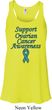 Support Ovarian Cancer Ladies Flowy Racerback