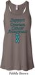 Support Ovarian Cancer Ladies Flowy Racerback
