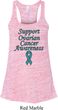 Support Ovarian Cancer Ladies Flowy Racerback