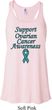 Support Ovarian Cancer Ladies Flowy Racerback