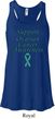 Support Ovarian Cancer Ladies Flowy Racerback