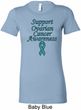 Support Ovarian Cancer Ladies Longer Length Shirt