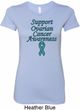 Support Ovarian Cancer Ladies Longer Length Shirt