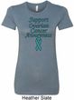 Support Ovarian Cancer Ladies Longer Length Shirt