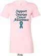 Support Ovarian Cancer Ladies Longer Length Shirt