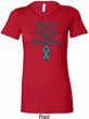 Support Ovarian Cancer Ladies Longer Length Shirt