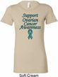 Support Ovarian Cancer Ladies Longer Length Shirt