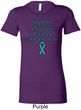 Support Ovarian Cancer Ladies Longer Length Shirt